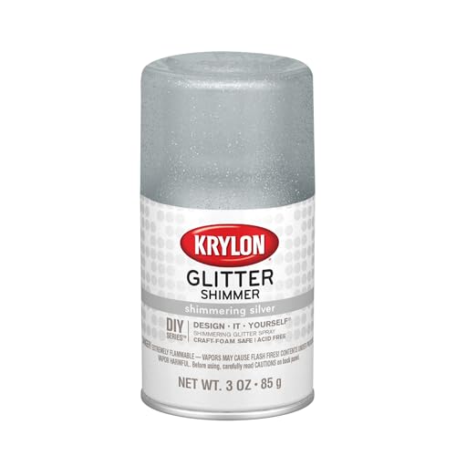 Krylon Glitter Shimmer Spray - Shimmering Silver, 3 oz