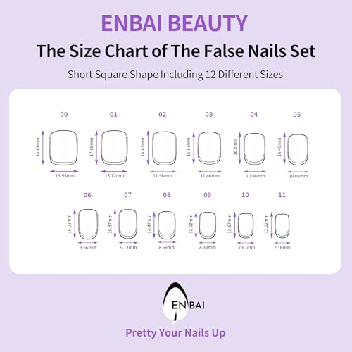Short Square Press on Nails Glossy Reddish Brown Terracotta False Nails