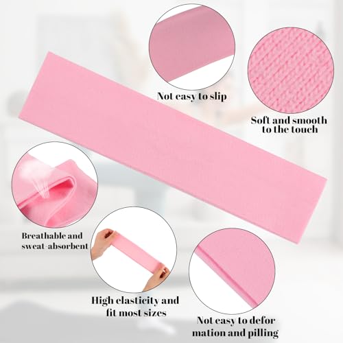 8 Pack Cotton Headbands for Women Non-Slip Sweat Absorbing Sports Hair Bands