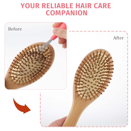 Hair Brush Cleaner Tool Set - 3 Piece Comb Rake and Cleaning Brushes