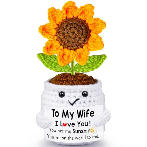 Handmade Crochet Sunflower Doll Gift for Wife - Romantic Keepsake