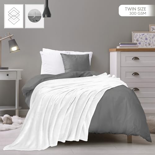 Utopia Bedding Twin Fleece Blanket - Soft, Warm & Lightweight