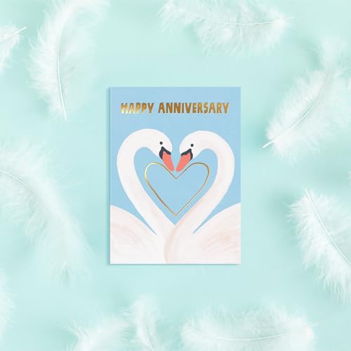Elegant Gold Foil Anniversary Card – 5"x7" Premium Cardstock