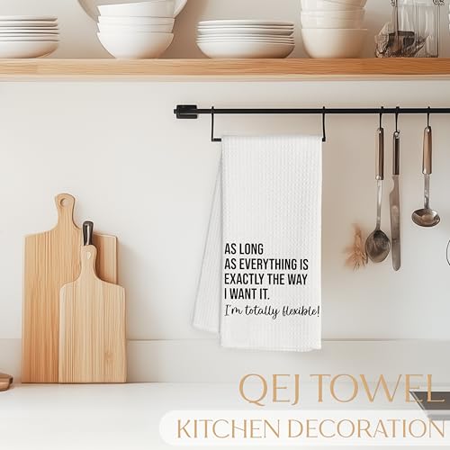 Funny Sarcastic Kitchen Dish Towels 16x24 Inch Decorative Hand Tea Towel