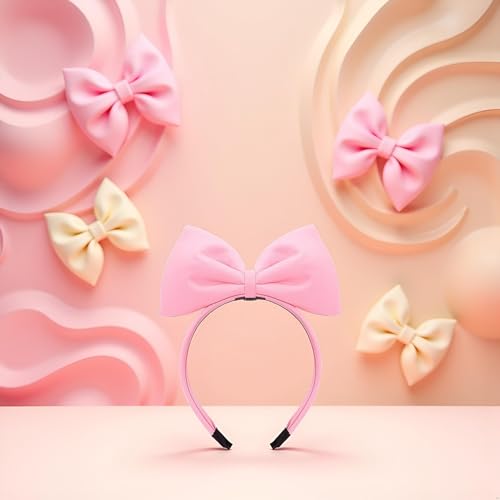 Galyacht Black Bowknot Headband Set for Women and Girls, 2-Pack