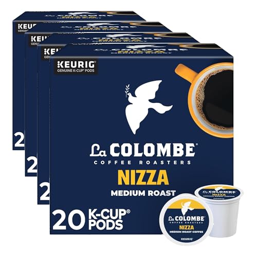 La Colombe Nizza Coffee Pods, Medium Roast, 80 Count (Pack of 4)