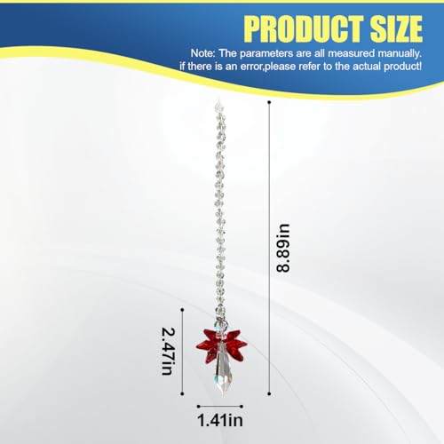 Angel Crystal Car Hanging Ornament - Rhinestone Rearview Mirror Charm