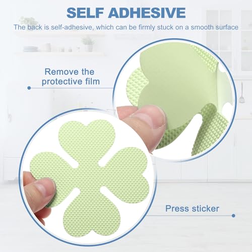 PATIKIL 12 Pcs Luminous Non-Slip Bathtub Stickers with Scraper
