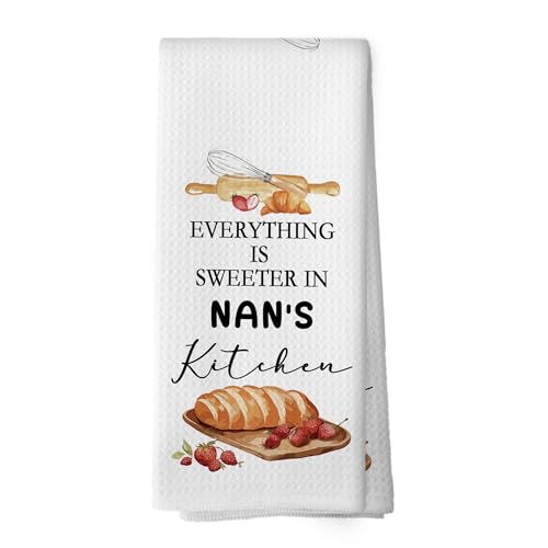 Nan Kitchen Towel - Everything is Sweeter in Nan's Kitchen 16x24