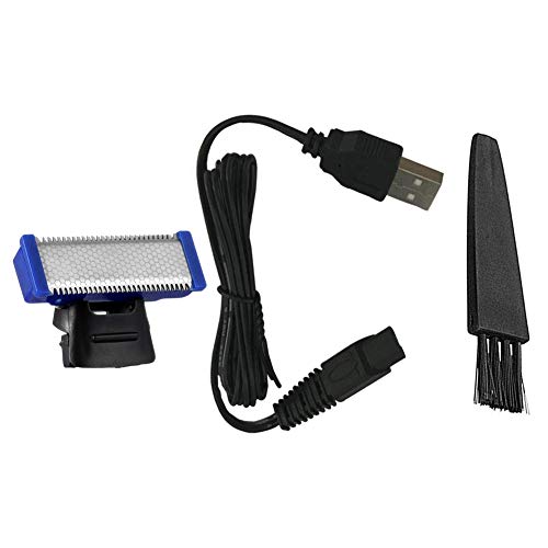 INVODA Electric Shaver Replacement Head, USB Charger Cord and Cleaning Brush