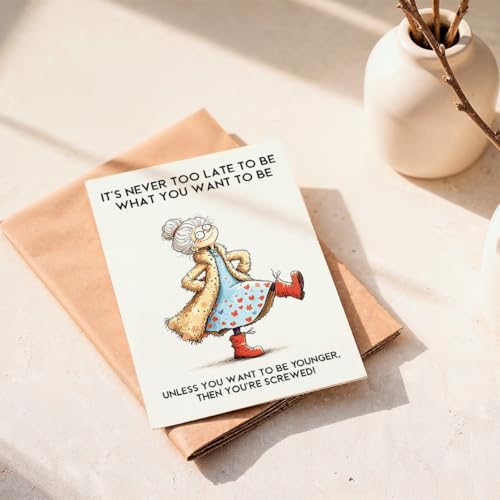Funny Birthday Card for Women - ZC-008, Relatable Humor