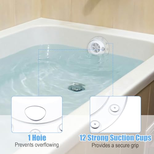 Bremorou Universal Silicone Bathtub Overflow Drain Cover, 2 Pack
