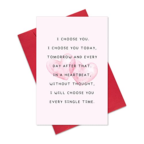 I Choose You Card for Couples - Cute Valentine's Day Gift