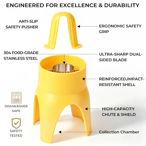 Corn Stripper Peeler Tool – LIIGEMI Non-Slip Kitchen Gadget for Easy Kernel Removal