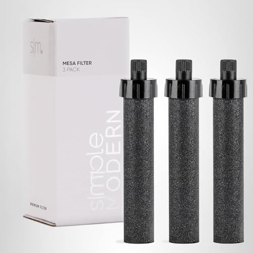 Simple Modern Water Filter Replacements for Water Bottles | Duration 2 Months, 40 gallons | Mesa Collection | 3 Pack