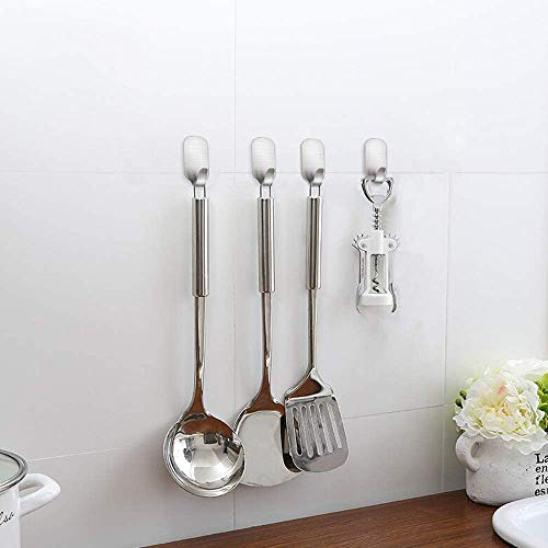 FOTYRIG Waterproof Stainless Steel Adhesive Hooks - 16 Pack