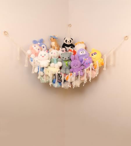 Large Handmade Cotton Stuffed Animal Storage Hammock C