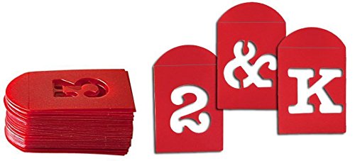 Number and Letter Stencil Set for Baking & Crafts - 40 Pieces