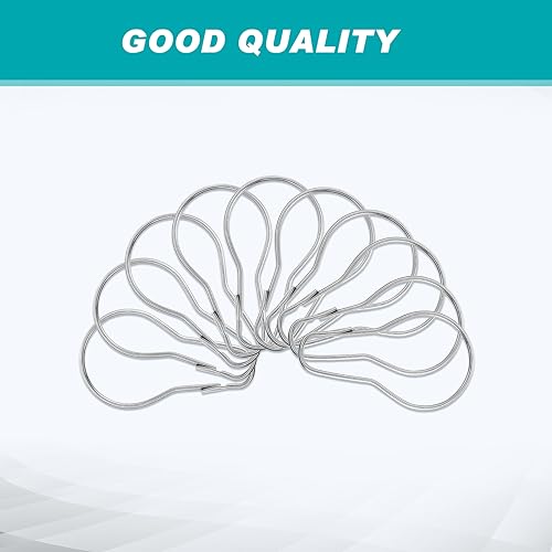 Gisafai 30 Pcs Stainless Steel Shower Curtain Hooks - Rust Proof & Versatile
