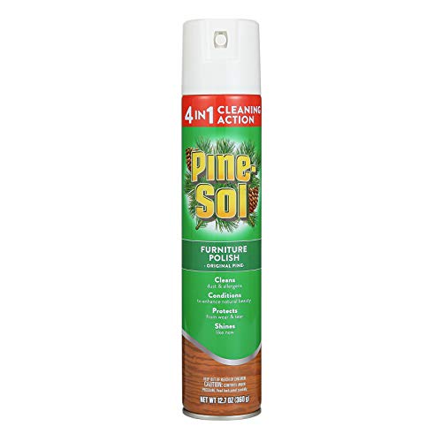Pine-Sol 4-in-1 Furniture Polish Spray, Original Pine Scent, 12.7 Fl Oz - Pack of 1