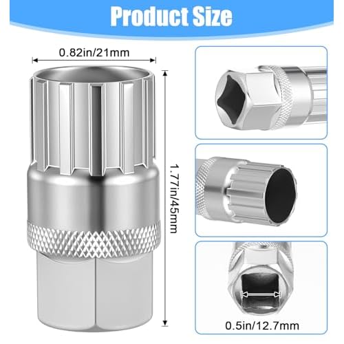 2Pcs Freewheel Removal Tool, Free Wheel Removing Tool for Bicycle Repair, 12 Spline Freewheel Removal Compatible with Shimano/Sunrace/SRAM/DNP, Lockring Tool for Home & Professional Use