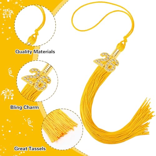 2026 Graduation Tassel with Bling Charm | Class of 2026 Cap Decor