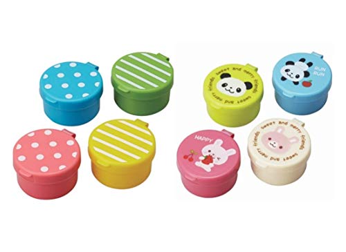 Torune Bento Condiment Containers Set - 8 Mini Animal Cups