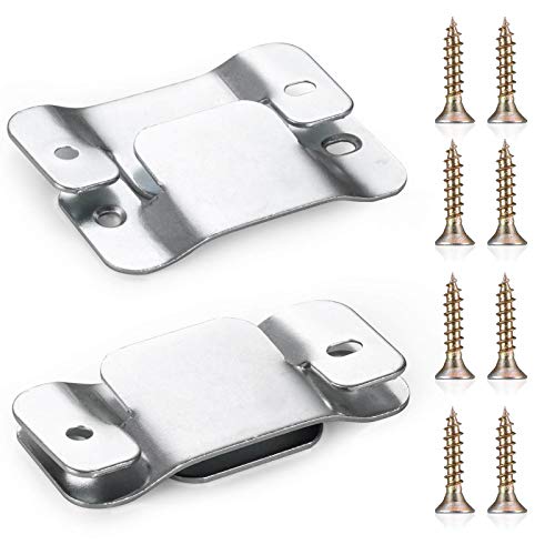 Sectional Couch Connector Brackets - Heavy Duty Metal Sofa Interlock, 4 Pack