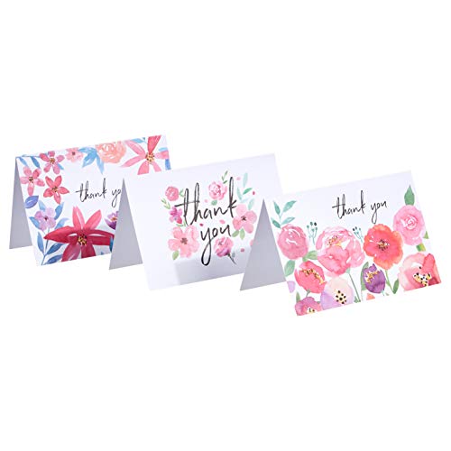 Amazon Basics Floral Thank You Cards with Envelopes, 4x6 Inches, 480 Pack