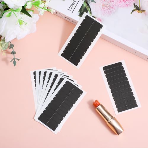 Mabor 120Pcs Double Sided Tape for Hair Extensions Replacement Black