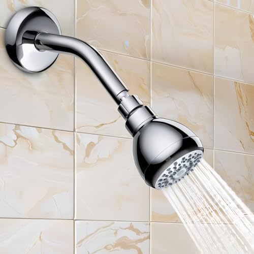 FANBODTA 3-Inch High Pressure Shower Head, 360° Rotating Rainfall Sprayer