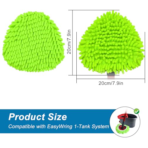3-Pack Microfiber Chenille Mop Heads for O-Cedar 1 Tank Spin Mop