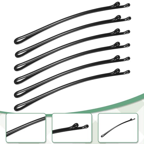 LXUEJIE 100 Pcs Curved Bobby Pins 2.2in Large Black Hair Pins for Thick Hair