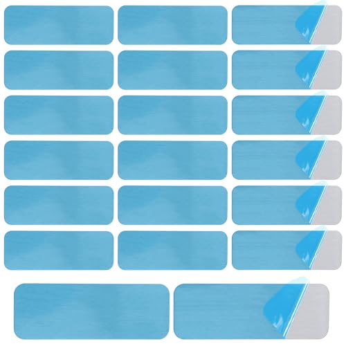 20 Pack Adhesive Metal Plates for Magnetic Lighting - Silver