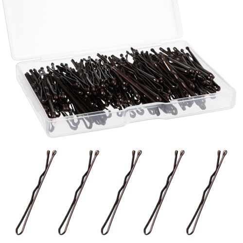 GEEHUA Mini Bobby Pins 150 Count 1.38 Inch Small Hair Pins with Storage Box