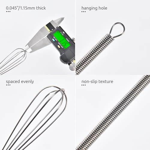 U-Taste Mini Whisk Set of 2 - 7" Stainless Steel Cooking Tools