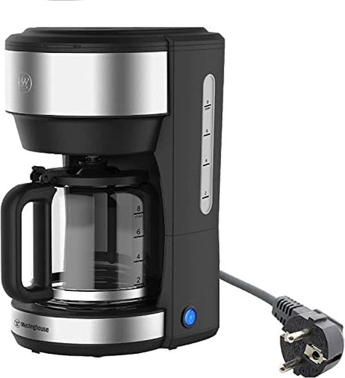 220 volts Coffee Maker with Permanent Filter and Hot Plate - 6 to 10cup - Stainless Steel (NOT FOR USE IN USA)