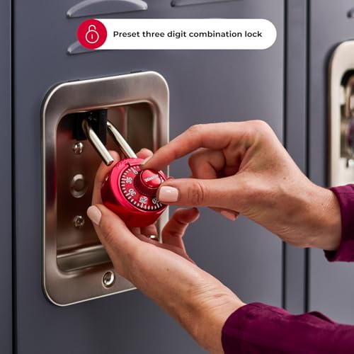 Master Lock 1523T Combination Padlock - 2 Pack, Resettable Keyless Security