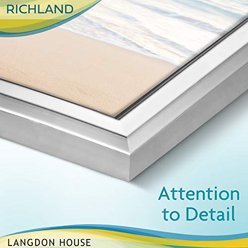 4x4 Silver Picture Frame without Mat - Langdon House Classic Style