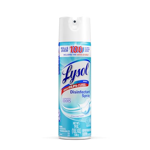 Lysol Disinfectant Spray, Crisp Linen Scent, 57 Ounce Bottle