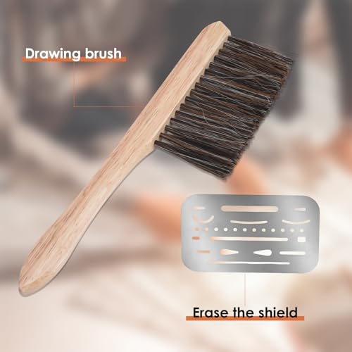 YiePhiot 2 Pack Mini Dusting & Drafting Brushes for Cleaning & Art Projects