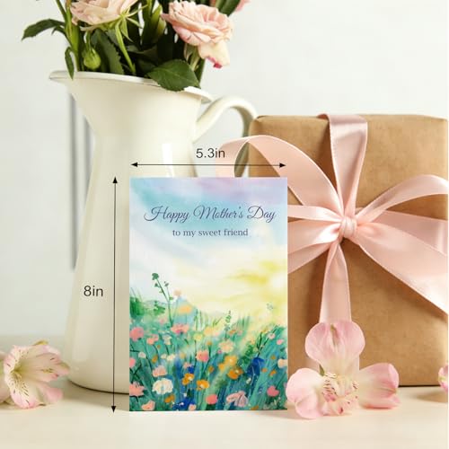Ogeby Floral Mother's Day Card for a Special Friend - Heartfelt Wishes