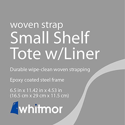 Whitmor Woven Strap Small Tote with Removable Liner
