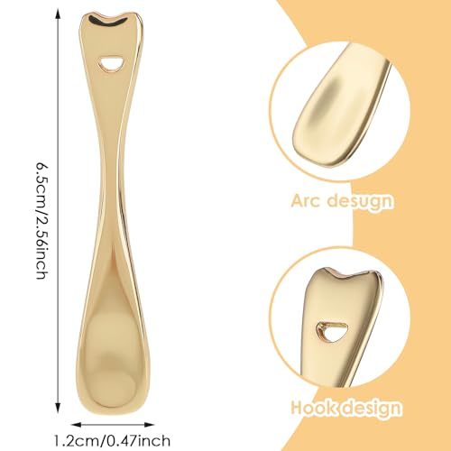 Sibba Metal Cosmetic Spatula Set 3 PCS Mini Makeup Scoop for Cream