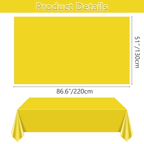2 Pack Check Tablecloths for Story Birthday Parties, 87 x 51 inch