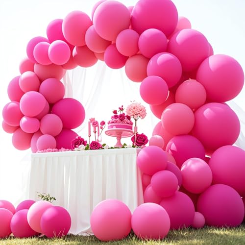 70 Pack Hot Pink 12 Inch Latex Balloons for Parties & Weddings