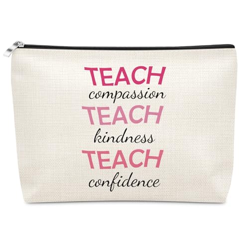 Sazuwu Teacher Makeup Bag - Appreciation Gift Travel Pouch