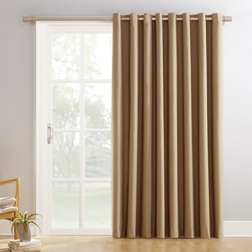 Sun Zero Easton Extra-Wide Blackout Curtain Panel for Sliding Doors