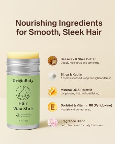 Originbuty Hair Wax Stick for Flyaways & Edge Control 2.7 oz