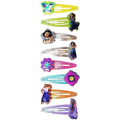 Disney Encanto Kids Hair Clips for Girls Snap Clips 8 Pack